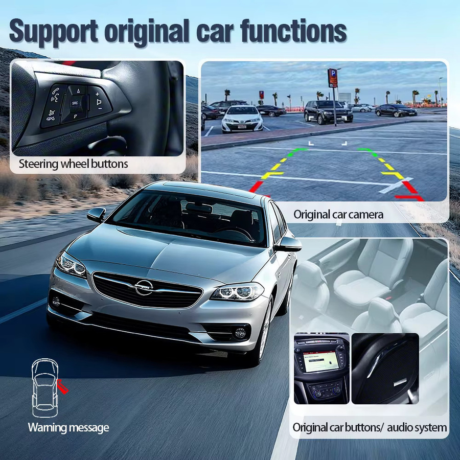 AUTOTOP Wireless CarPlay und Android Multimedia-Modul für Opel CD 500 600 NAVI 600 650 900 950 DVD 800, Schwarz, passend für 6- und 7-Zoll-Bildschirme - Bild 5