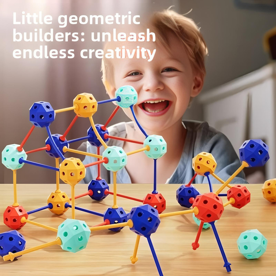 3D Geometrische Verformbare Bausteine, Pädagogisches Spielzeug, ab 6 Jahren - Bild 2