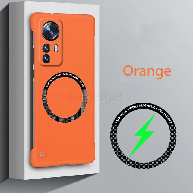 Rahmenlose magnetische Slim Case für Xiaomi 12 Pro, 13 Ultra, 12X, 12S Pro und Xiaomi 12 5G mit MagSafe Wireless Charging Unterstützung, harte Rückseite - Bild 1