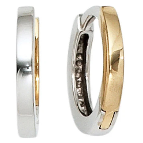 Colfem Creolen 333 Gold, Bicolor, Unisex - Bild 1