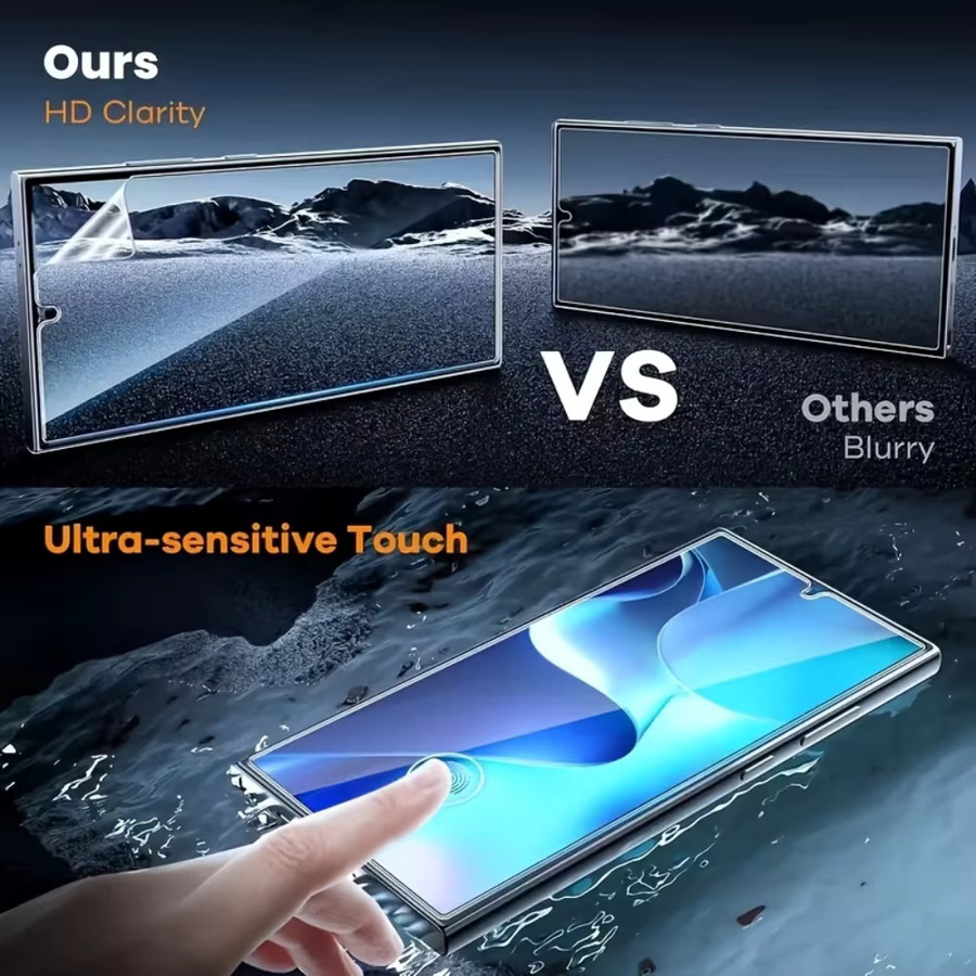 NNBILI 4er Pack Hydrogel-Displayschutzfolie für Samsung Galaxy S26 S25 S24 S23 S22 S21 S20 Ultra Plus und FE, transparent - Bild 5