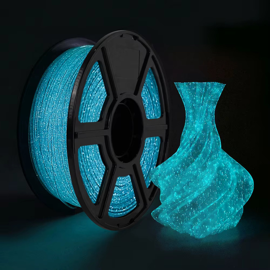 3D Maliang Luminous PLA Filament Blue & Green im Dunkeln leuchtend, Durchmesser: 1,75 mm, 250 g - Bild 3