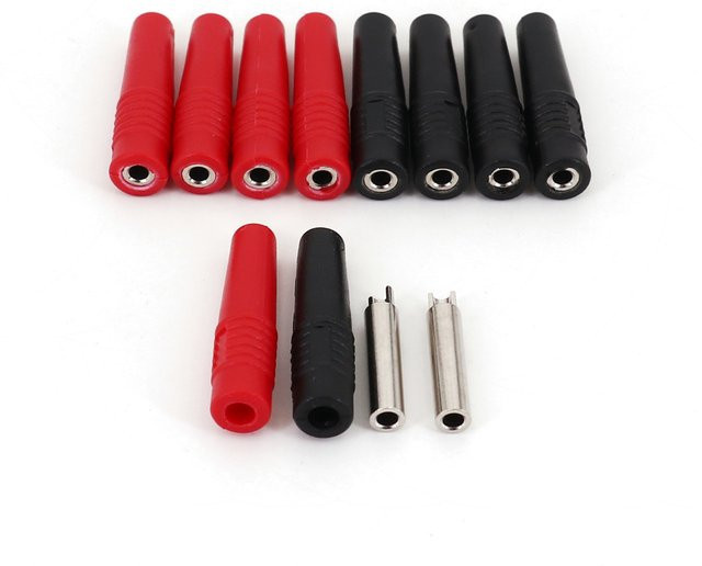 10 Stück Bananenstecker 2mm isolierte Lötbuchsen in Rot - Bild 1