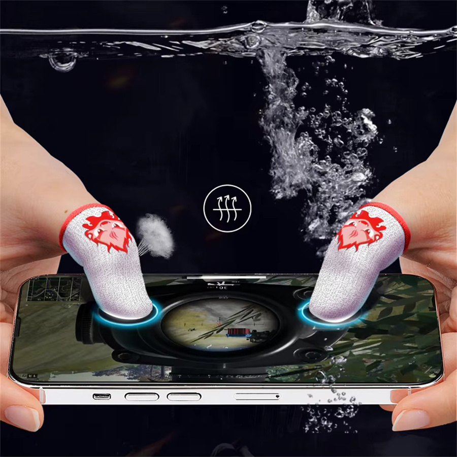 ALLOET Fingerspitzenabdeckungen für Mobile Shooter Games, 1 Paar, Weiß, atmungsaktiv und waschbar - Bild 5