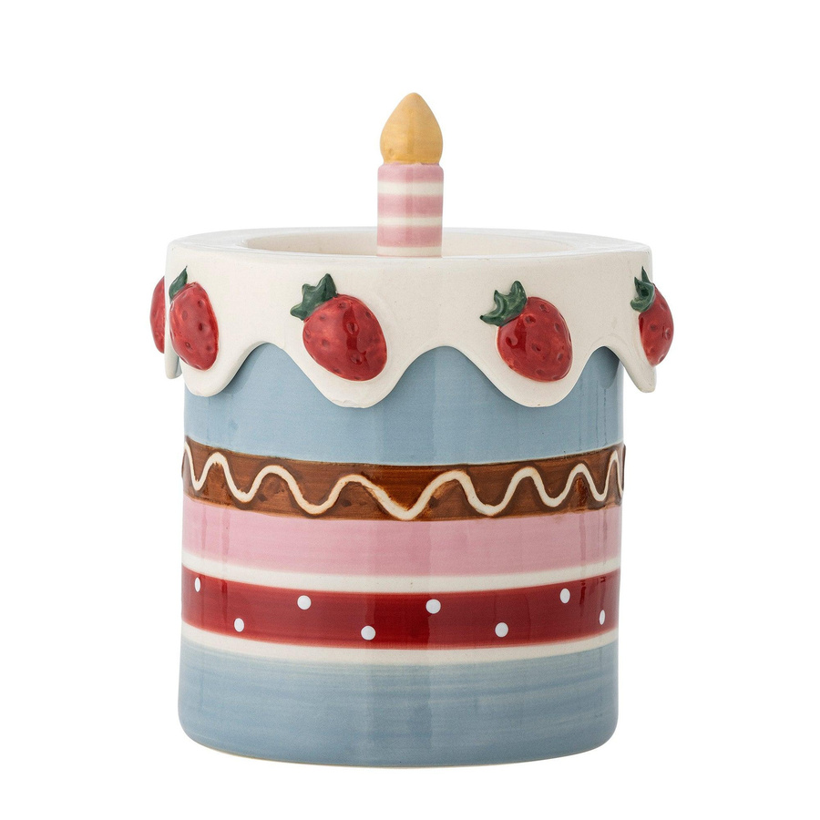 Bloomingville Mini Aufbewahrungsbehälter Milkya mit Deckel aus Keramik, Durchmesser: 14,5 cm, Höhe: 17,5 cm - Bild 1