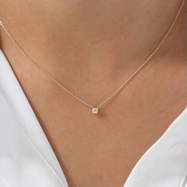 Lucky Star Jewelry Halskette 925 Silber, Zirkonia, Damen, 42 cm - Bild 1