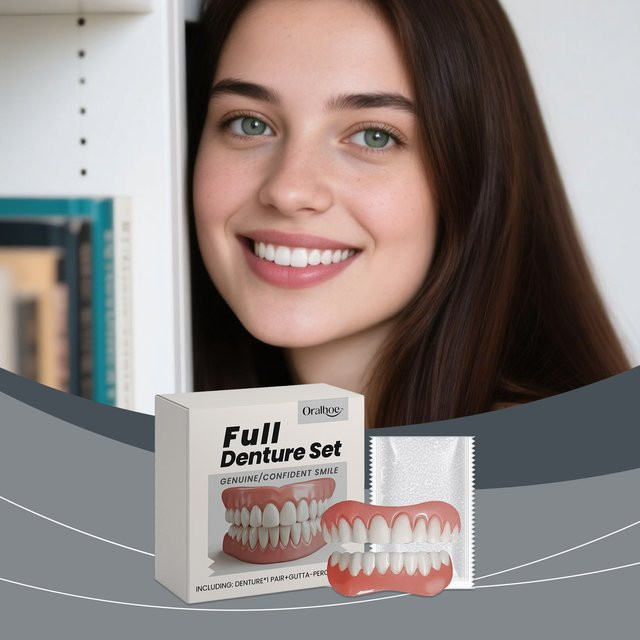 Oralhoe Provisorisches Zahnprothesen-Set aus Silikon, Unisex - Bild 1