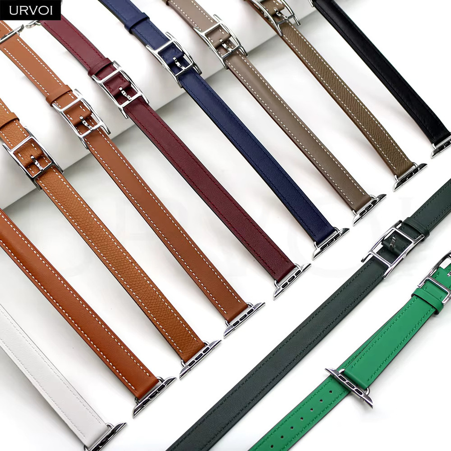 URVOI Uhrenarmband Leder, Mädchenarmband, 42 46 mm - Bild 1