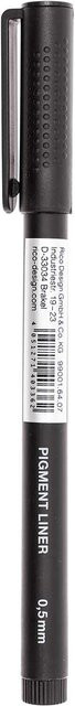 Rico Design Paper Poetry Pigment Liner Fineliner in Schwarz mit 0,5 mm Strichstärke - Bild 1