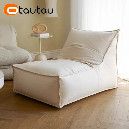 OTAUTAU Sitzsackbezug aus reiner Baumwolle in Beige, Modell SF422