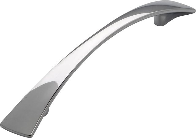 Siro Möbelgriff Bow aus Metall in Chrom Glänzend, 5 Stück, Lochabstand: 128 mm - Bild 1