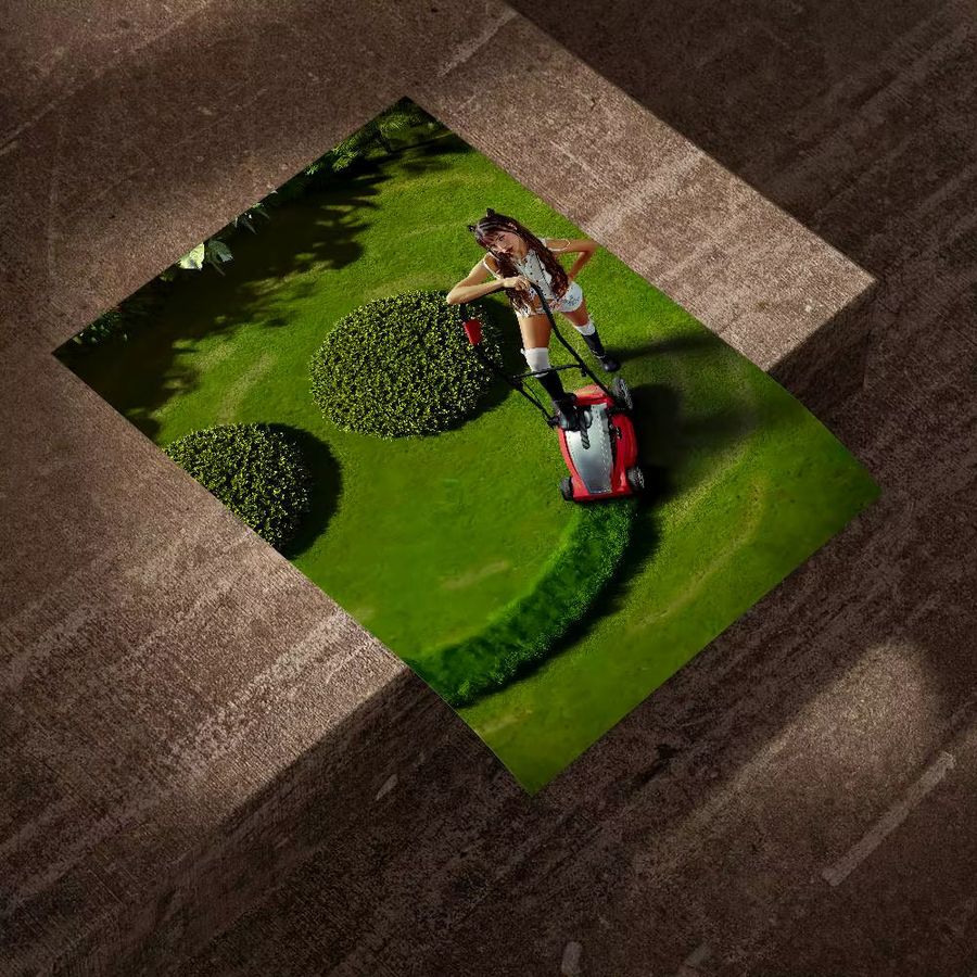 Selbstklebendes Nina Chuba Poster aus wasserfestem Papier für dein Zimmer oder die Bar - Bild 2