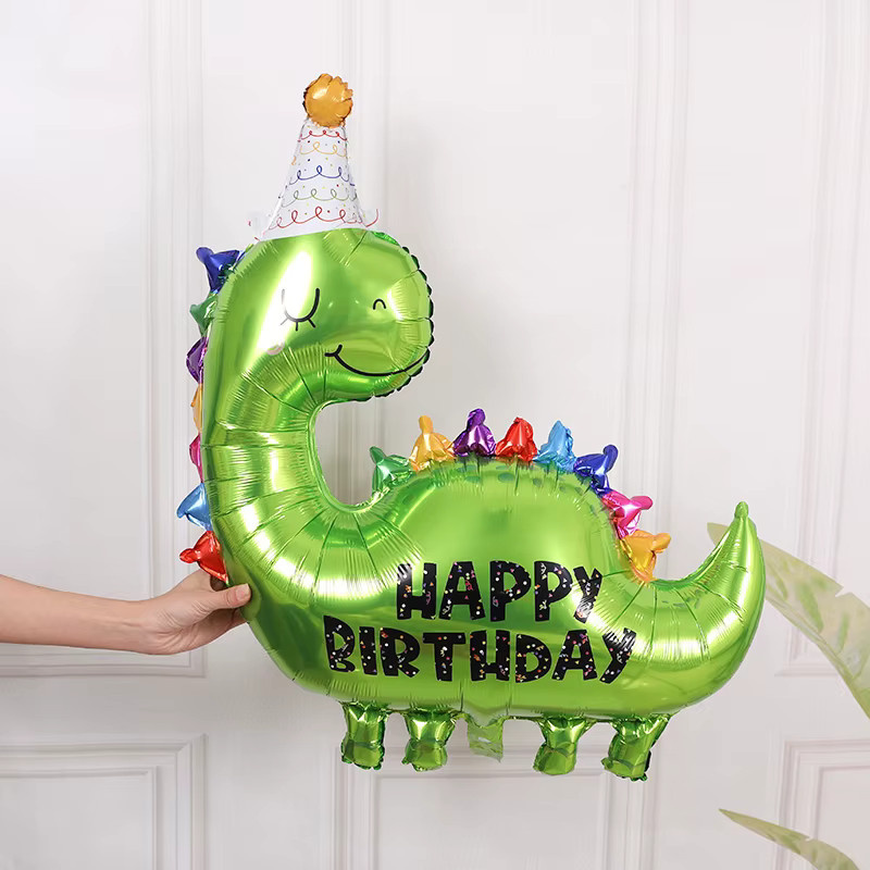 ZQNYCY Grüne Dinosaurier-Folienballons, Cartoon-Ballon - Bild 4
