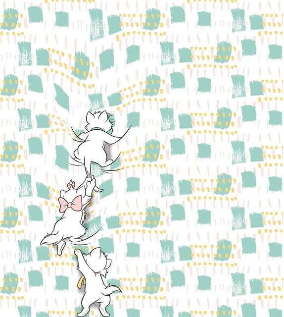 Komar Fototapete Vlies Kitty Climbers Multicolor B: 250 cm, H: 280 cm - Bild 1