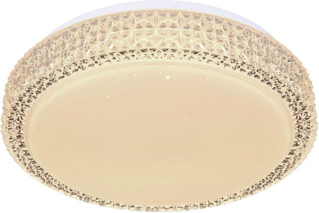 Globo Lighting LED-Deckenleuchte Ovi in Weiß und Transparent, Durchmesser: 26 cm, Höhe: 8 cm - Bild 1
