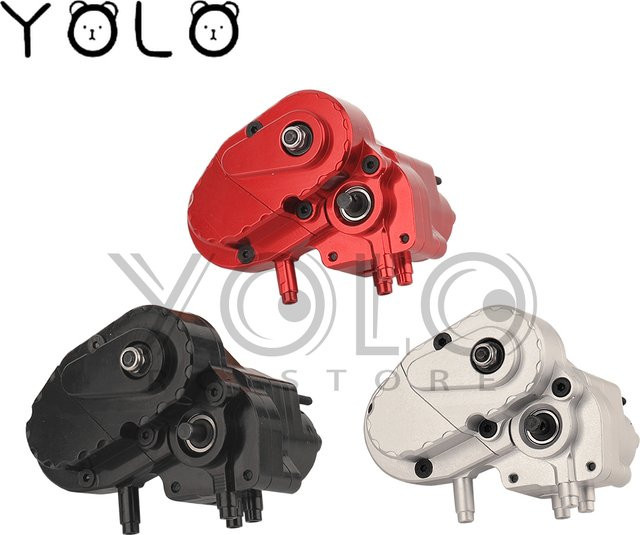 Axial Getriebe für 1/10 RC Crawler, Metall, Schwarz - Bild 1