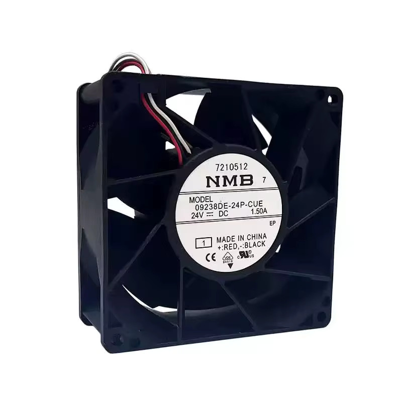 NMB Inverter-Lüfter 09238DE-24P-CUE 24V 1,50A Schwarz 92mm 4-Pin PWM mit Dual-Kugellager - Bild 2