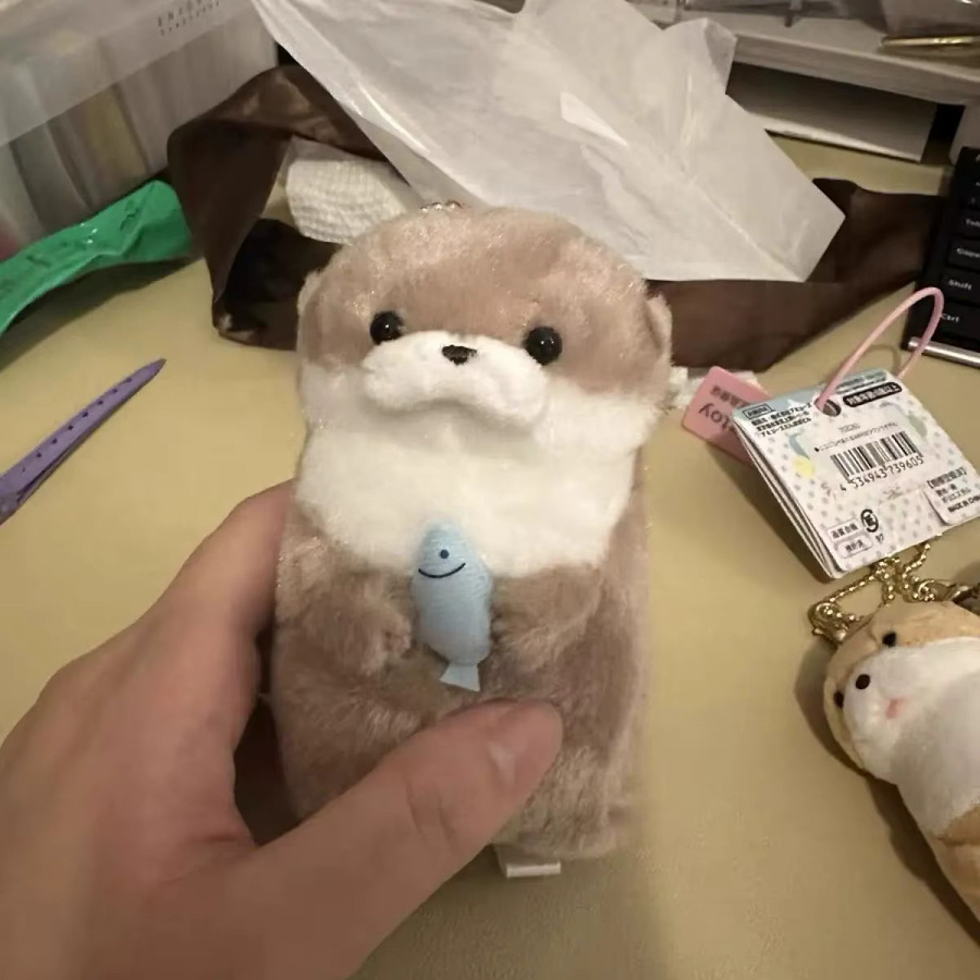 YiYuYiHua Schlüsselanhänger Otter Plüsch, Bunt, Mädchen, Kinder - Bild 5