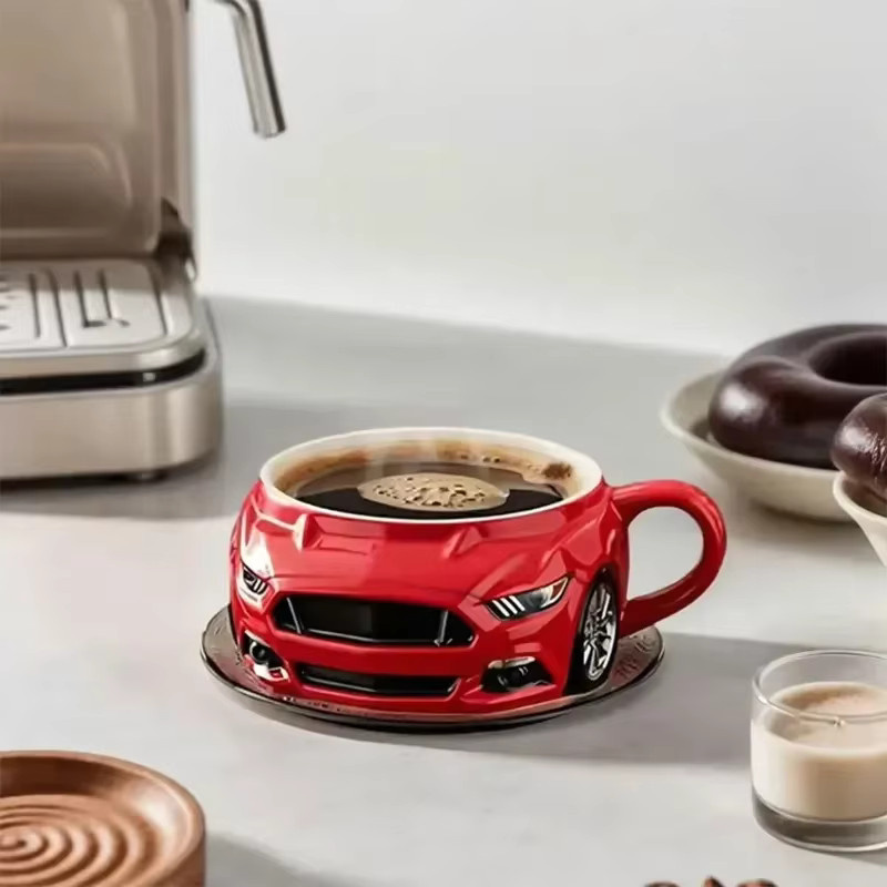 Kreative Kaffeetasse in Auto-Form aus Edelstahl für Erwachsene - Bild 4