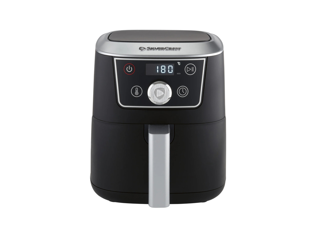 SILVERCREST Heißluftfritteuse SHFD 1000 A1 in Schwarz mit 2 l Volumen und analogem Display - Bild 3