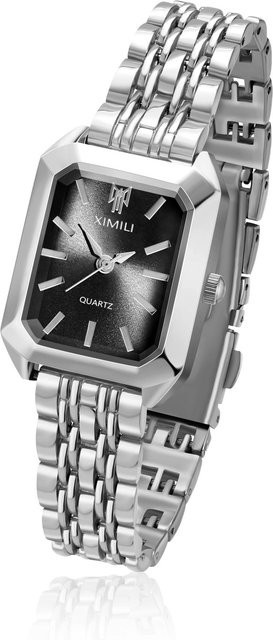 YULIN Armbanduhr, Edelstahl, Gold, Quarz, Rechteckig, Damen - Bild 1