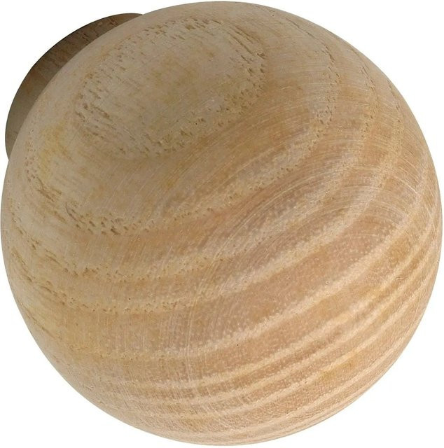 Alles im Griff Möbelknopf Olwen aus Esche Roh, Farbe Beige, Durchmesser: 30 mm, Tiefe: 34 mm - Bild 1