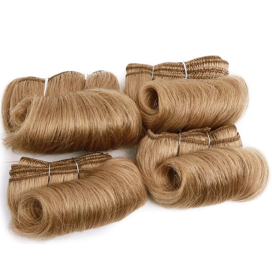 htonicca Blonde Lockige Bundles, 4 Teile, Ombre, Brasilianische Remy Haarwebart - Bild 2