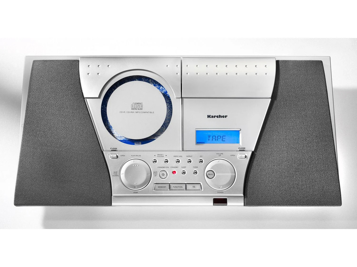 Kärcher Kompaktanlage MC 6550N mit CD-Player, Kassette und UKW Radio in Silber - Bild 2