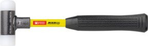 PB Swiss Tools Rückschlagfreier Hammer mit Nylon-Einsätzen und Superglas-Stiel, Schwarz/Mehrfarbig, Durchmesser: 35 mm - Bild 1