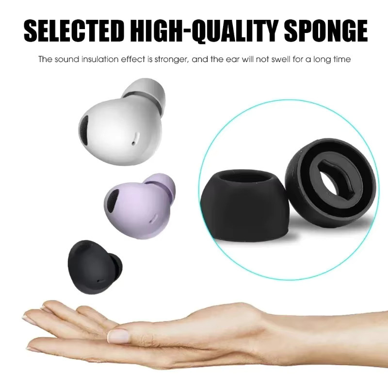 Samsung Galaxy Buds Pro Silikon-Ersatz-Ohrstöpsel in Weiß, rutschfeste In-Ear Kopfhörer-Zubehör-Aufsätze - Bild 5