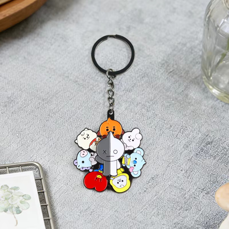 LINE FRIENDS Schlüsselanhänger BT21 Koya RJ Shooky Tata Cooky - Bild 2