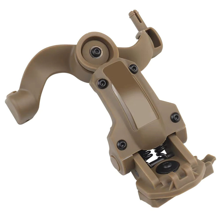 Booiu Fast Helm Arc Wendy Rail Adapter Aufhängung für Kopfhörer mit Multi-Angle-Rotation in Beige und Braun - Bild 3