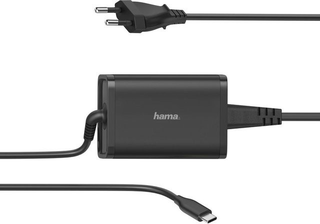 Hama Universal-USB-C-Notebook-Netzteil mit Power Delivery (PD), 65W, Schwarz - Bild 1