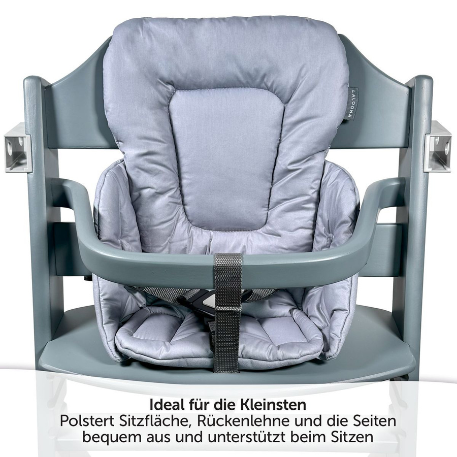 LaLoona Sitzverkleinerer für bebeconfort Timba Hochstuhl, Grau, Textil - Bild 2