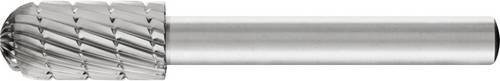 PFERD HSS Frässtift Walzenrundform C in Silber, Ø 10 mm, Arbeitslänge 20 mm, Schaftdurchmesser 6 mm, Länge 60 mm - Bild 1
