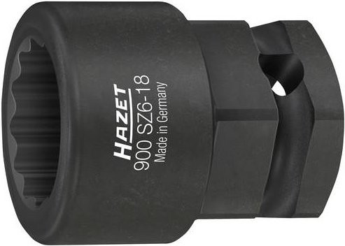 Hazet Kurbelwellen Steckschlüsseleinsatz 900SZ6-18 Außen-Doppelsechskant 18 mm mit 1/2 Zoll Vierkantantrieb - Bild 1