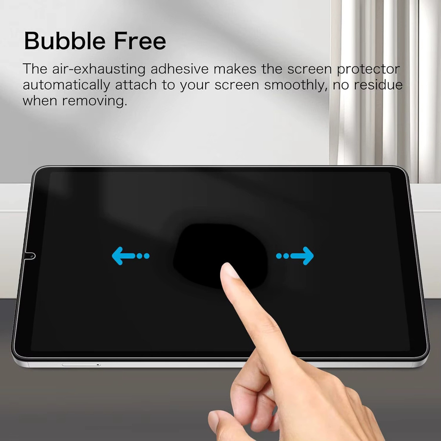 2 Stück Samsung Galaxy Tab A9 8,7'' 2023 SM-X110/X115 Displayschutz aus 9H gehärtetem Glas, transparent - Bild 3