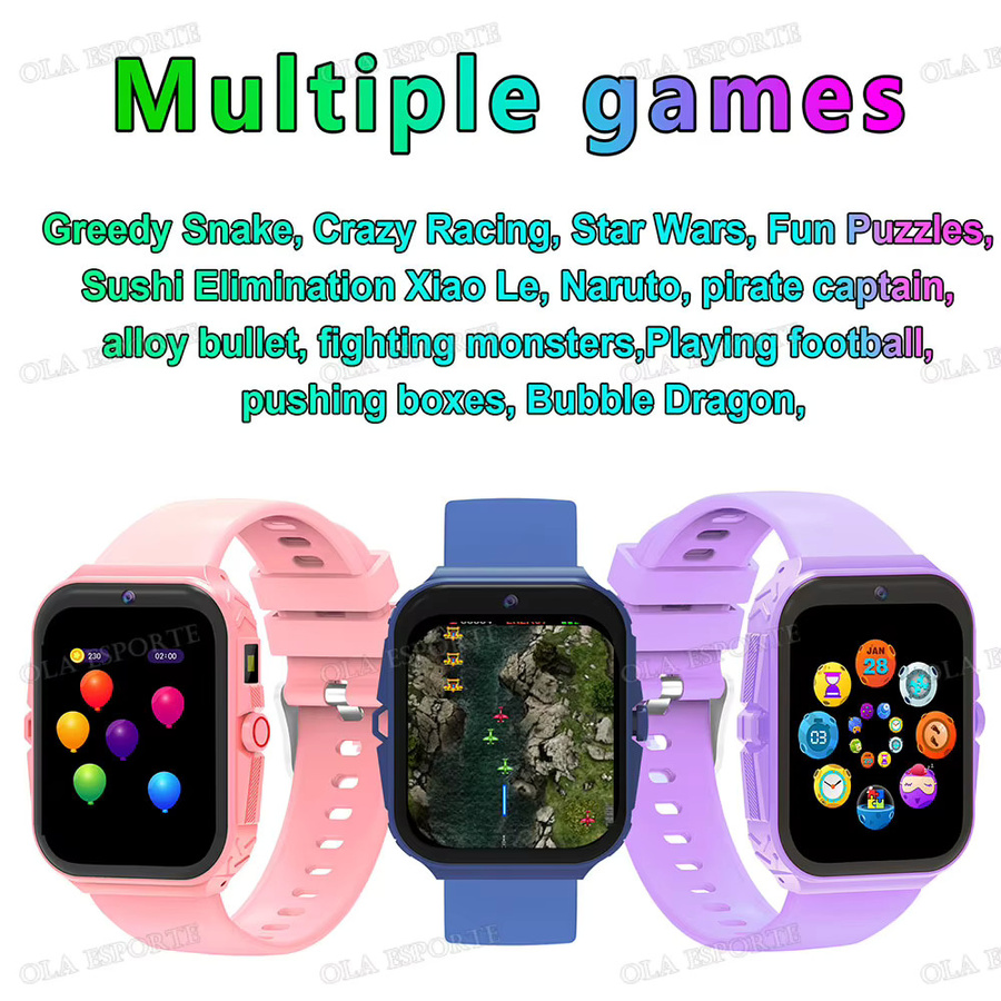 Ola Esporte Smartwatch, Kunststoff, Lila, Kinder - Bild 5