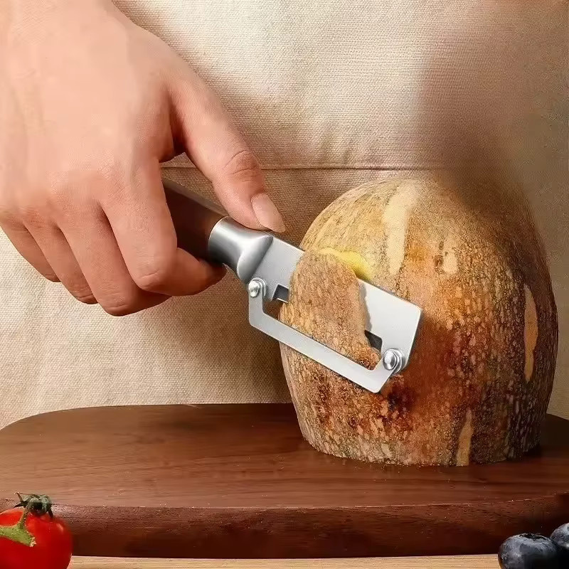 WXCOO Multifunktions-Küchenschäler aus Edelstahl in Silber für Obst und Gemüse - Bild 3