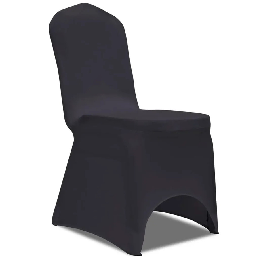 vidaXL Stretch Stuhlbezug für Esszimmerstühle, 4er-Set, Anthrazit - Bild 2
