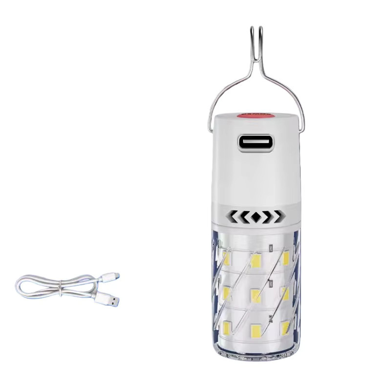 LINYILIGHT LED Campinglaterne wiederaufladbar mit Clip-Haken und omnidirektionaler Beleuchtung in Weiß - Bild 7