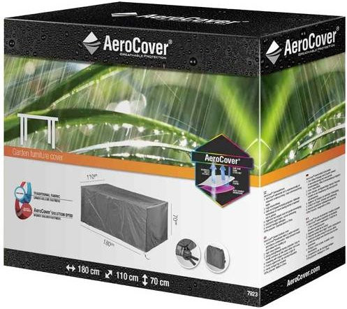 AeroCover Wasserabweisende Schutzhülle für Sitzgruppen aus Ripstop-Polyester, Anthrazit, B/T/H: 180 x 110 x 70 cm - Bild 1