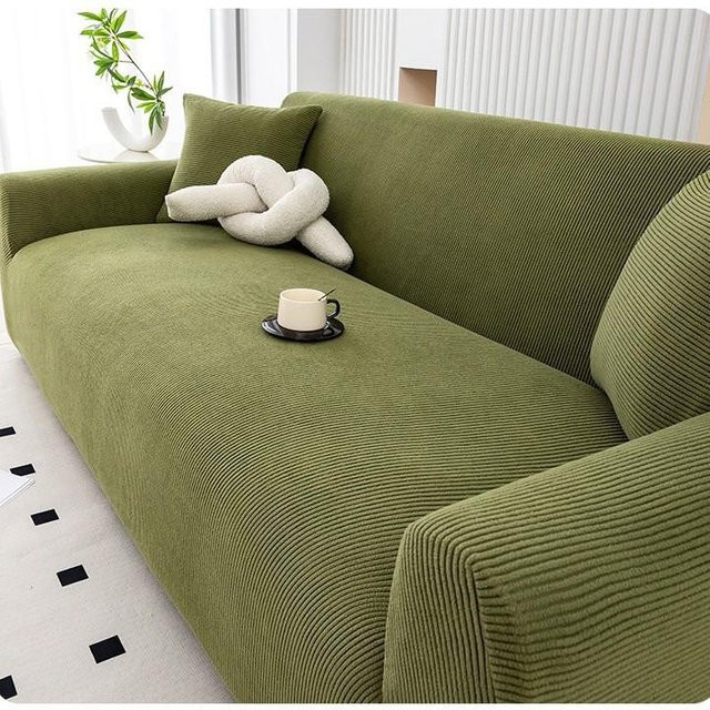 Wasserdichter und rutschfester Sofabezug aus dickem Cord von YTO Household items, All-in-One Design für alle Jahreszeiten, Breite: 190-230 cm - Bild 1