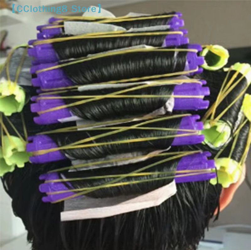 AliS8 Haar-Lockenwickler Set, 6/9-teilig, hitzefrei, rutschfest, Unisex - Bild 2