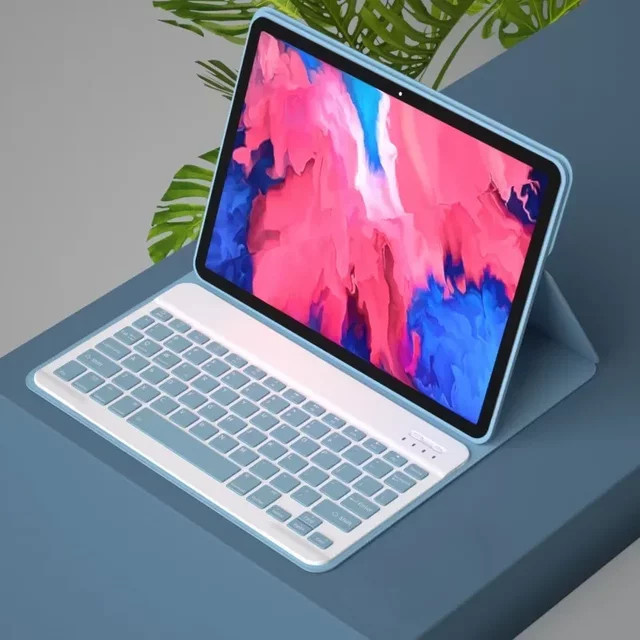 Magnetische Tastaturhülle für Lenovo Yoga Tab Plus 12.7 2025 TB520FU und Lenovo Yoga Pad Pro 12.7 in Grau oder Blau - Bild 1