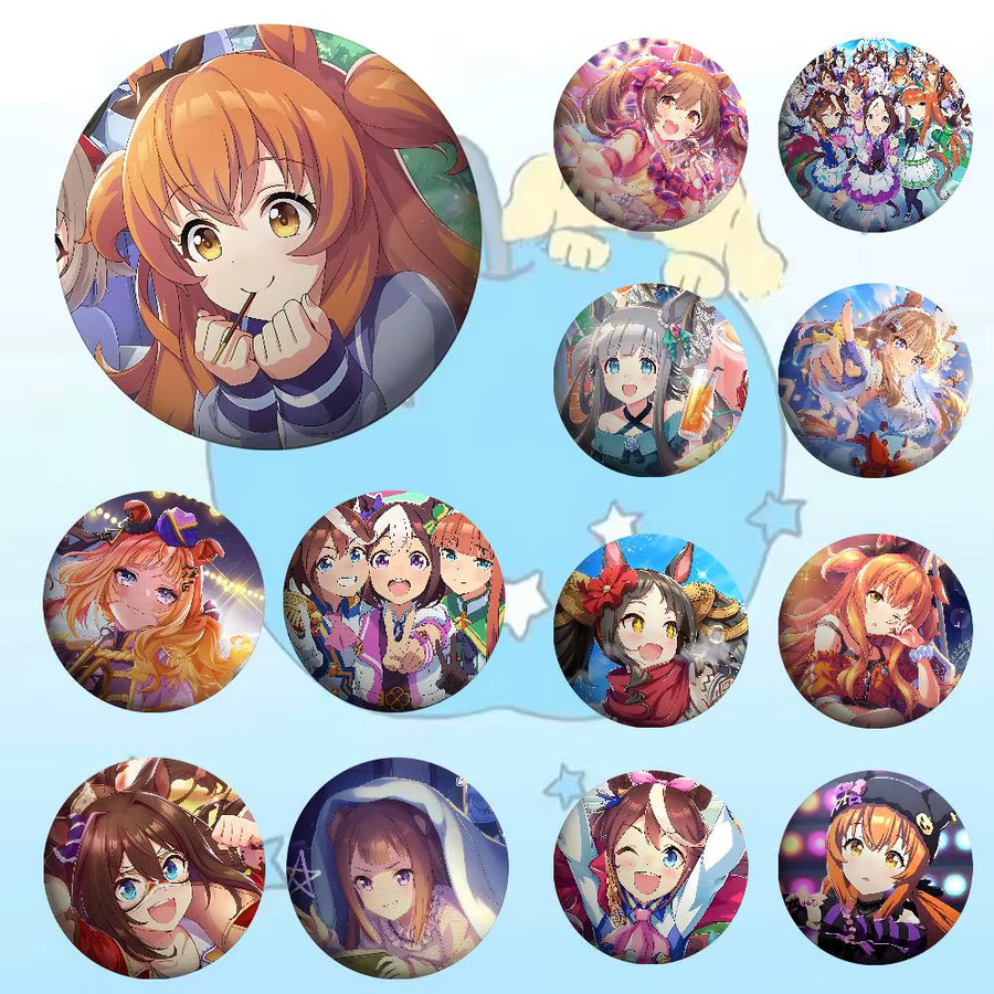 Kayou Brosche, Uma Musume Pretty Derby, Weißblech, Metall - Bild 3