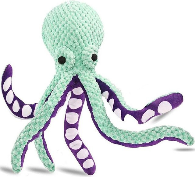 LChome Hundespielzeug aus Plüsch, Oktopus-Motiv, interaktiver Sound, white - Bild 1
