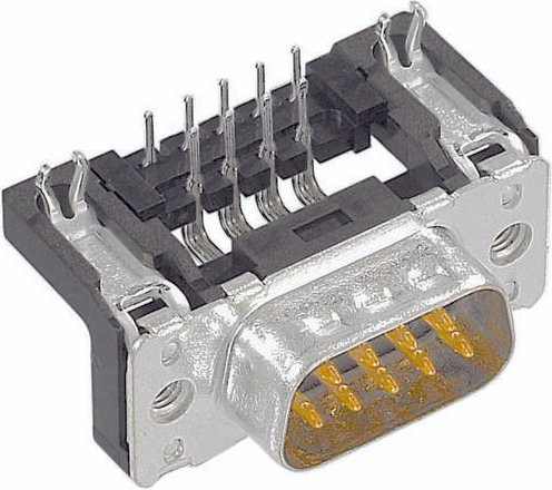 HARTING Steckverbinder 09 65 466 6813 09654666813 mit 37 Polen in Schwarz - Bild 1