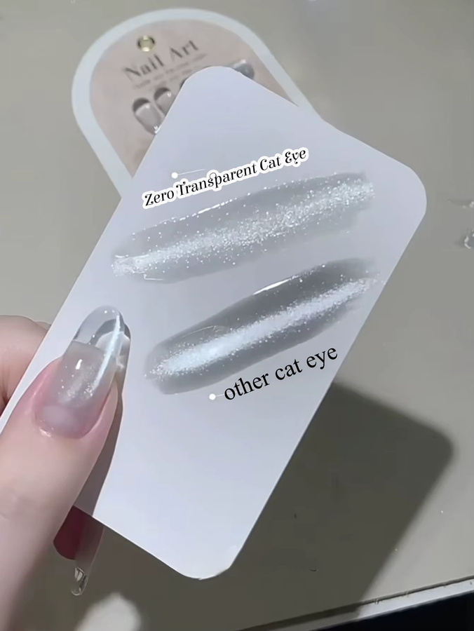 SHAKA Nagellack, Weiß, Glänzend, Katzenauge-Gel - Bild 2