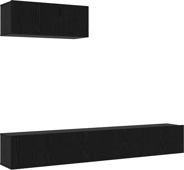 vidaXL TV-Schrank-Set aus Holzwerkstoff für das Wohnzimmer, modern und wandmontiert, 3 x TV Wandregale - Bild 1